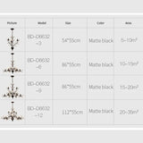 led chandelier with warm or cool glow