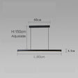 Linear Chandelier for Bedroom and Office