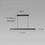 Linear Chandelier for Bedroom and Office