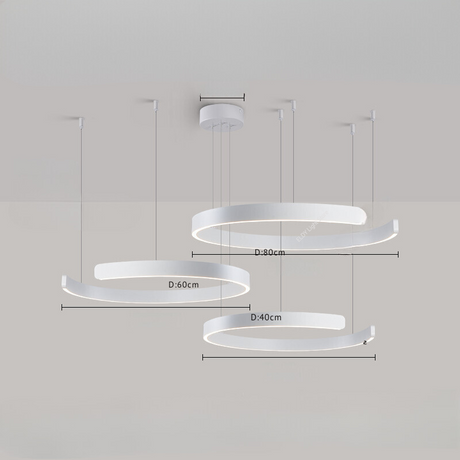 Acrylic Chandelier Nordic-Inspired Minimalist Silhouette - OpalDwell