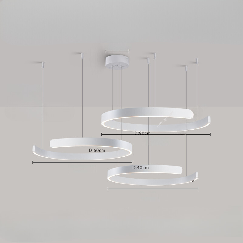 Acrylic Chandelier Nordic-Inspired Minimalist Silhouette - OpalDwell
