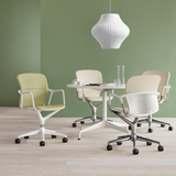 White Pendant Lamp with Silk and Steel Finish