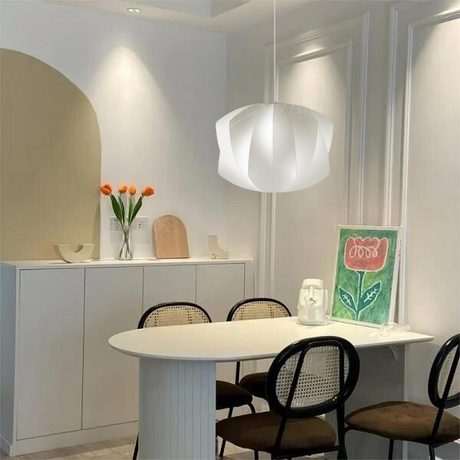 Lumora Orb Modern Wood Pendant Light – Hero View - OroDwell