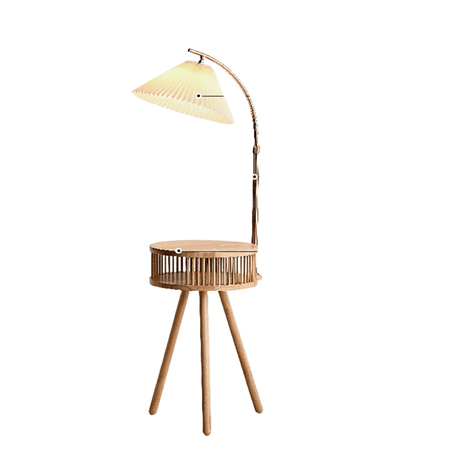 Liora Floor Lamp Polished Chrome Finish Close-Up
