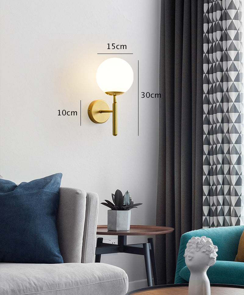 Wall mounted wall sconce for bedroom