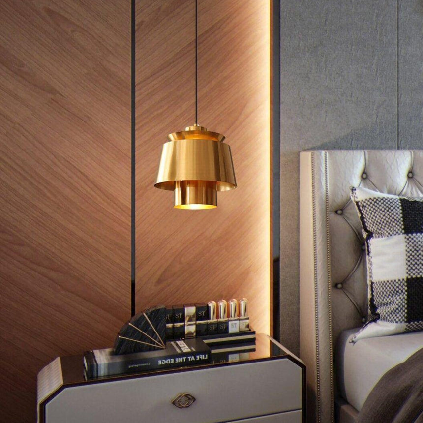 AsteriaGlow Modern Aluminum Pendant Light – Hero View - OroDwell