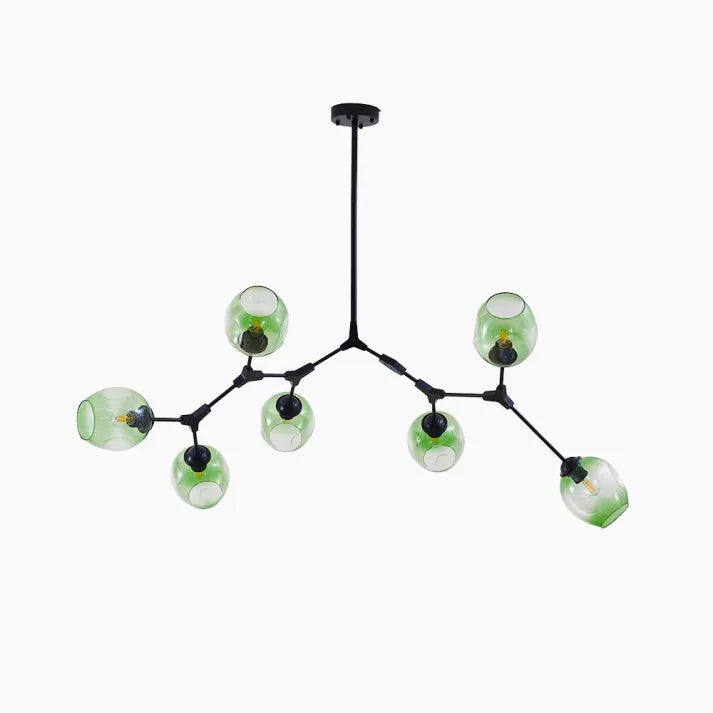 Glass Pendant Light Sculptural Presence Living Room Accent - OpalDwell