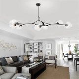 LustraNova Pendant Light Iron and Glass Construction - OpalDwell