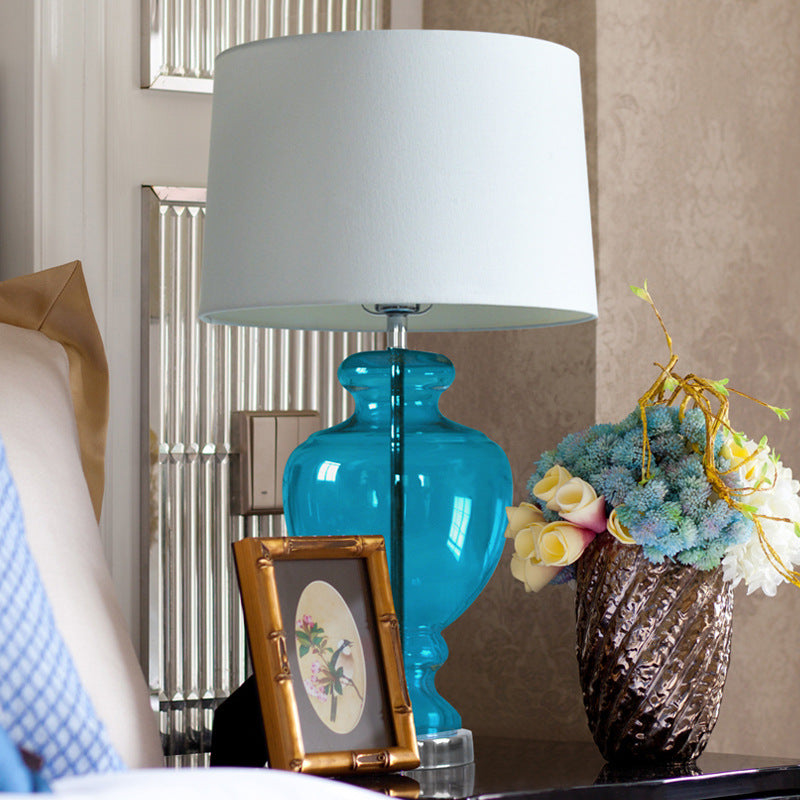 Fabric Shade Table Lamp for Accent Tables
