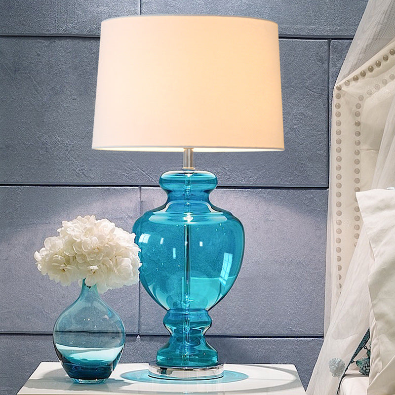 Fabric Table Lamp Warm Ambient Glow for Bedroom