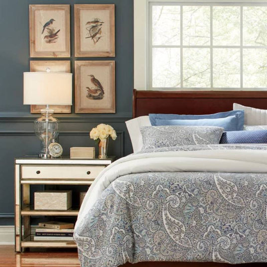 Fabric Table Lamp for Living Room Console