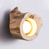 Modern Rustic Wood Ceiling Light Hollow Log Design OpalDwell