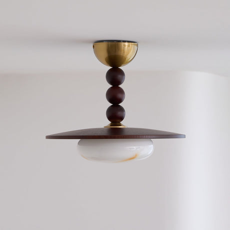 Wood and Metal Ceiling Light Home Decor