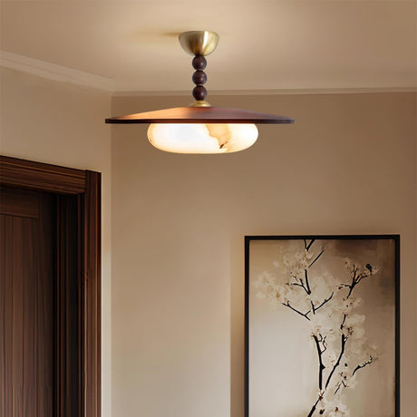 Wood and Metal Ceiling Light Home Decor