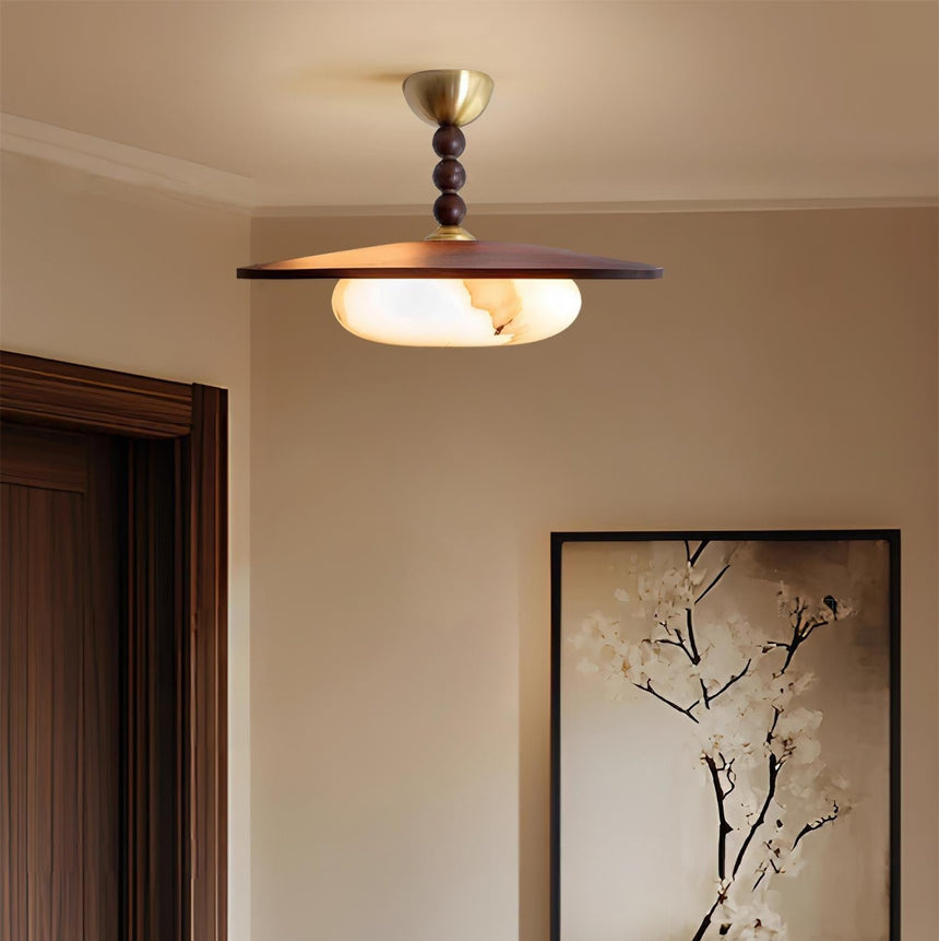 Wood and Metal Ceiling Light Home Decor
