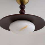 Wood and Metal Ceiling Light Home Decor
