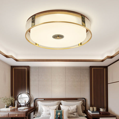 Brass Bedroom Ceiling Light LED