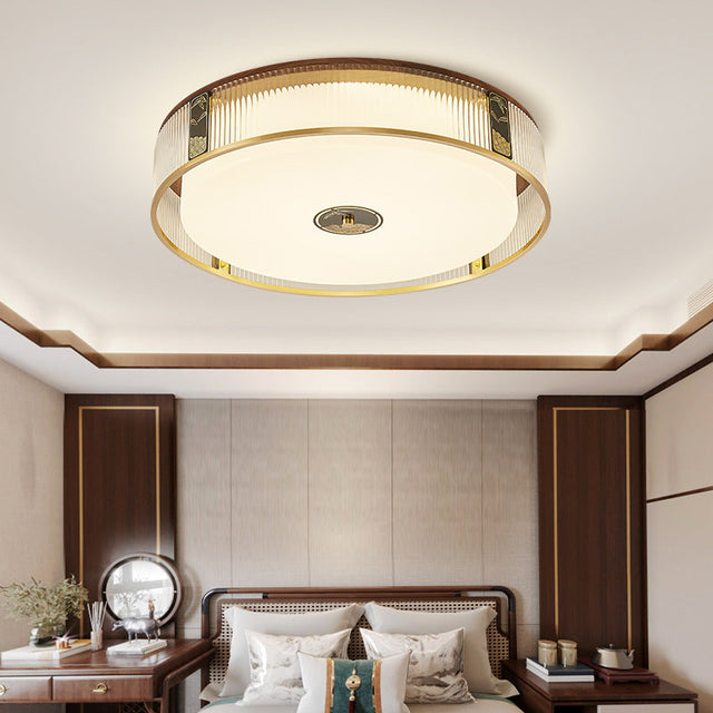 Brass Bedroom Ceiling Light LED