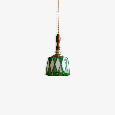Diamond Pattern Pendant Light for Living Area OpalDwell