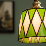Green Finish Pendant Light Detail View OpalDwell
