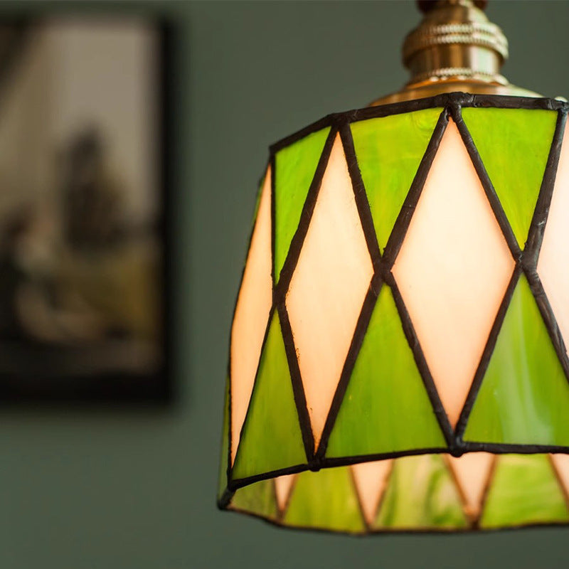 Green Finish Pendant Light Detail View OpalDwell