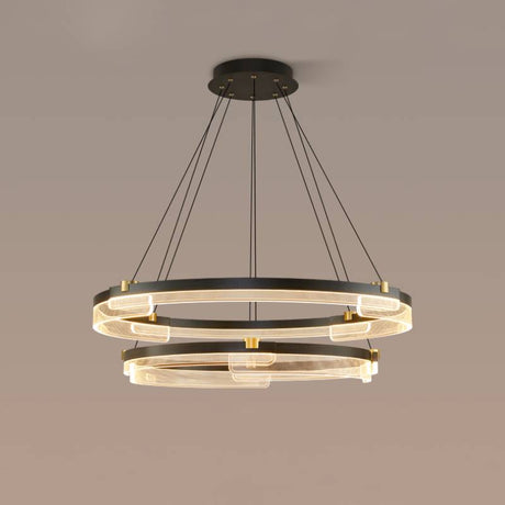 Acrylic and Metal Chandelier for Hotel Interiors OpalDwell