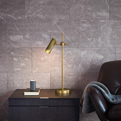 Brass Table Lamp Soft Ambient Glow for Bedroom