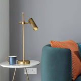 Brass Table Lamp for Nightstand Lighting