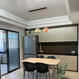 Glass pendant lamp adjustable cable detail