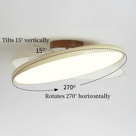 NylaGlow Adjustable Ceiling Light for study room lighting - OpalDwell