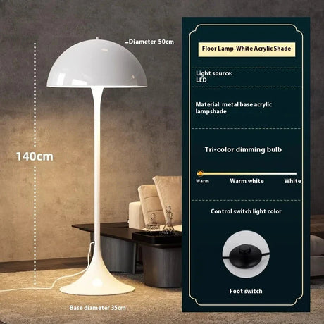 Aurora Floor Lamp Acrylic Finish Close-Up