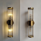 Wall light for bathroom installed in a bathroom setting