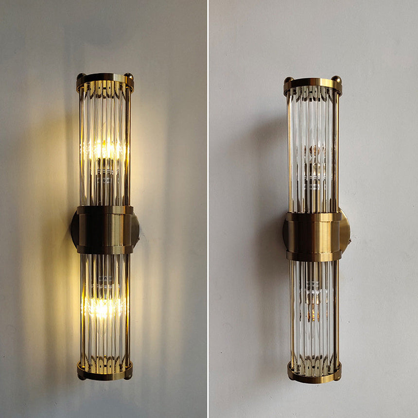 Wall light for bathroom installed in a bathroom setting