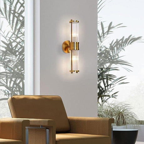 Wall light for bathroom - gold finish sconce