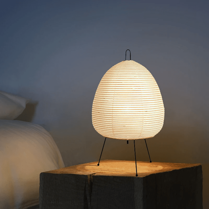 Wabi-sabi japanese table lamp for decor statement