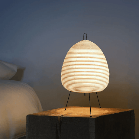 Wabi-sabi japanese table lamp for decor statement