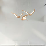 Chandelier Installed for Warm Living Room Ambiance