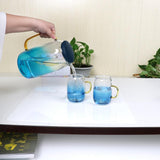 Borosilicate pitcher detail of handle