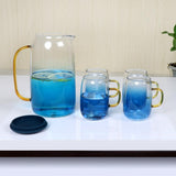 Glass pitcher alternate angle view