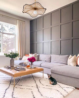 Rattan Pendant Light with Metal and Rattan Finish
