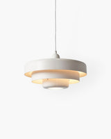 Solara Retro Orange Pendant Light sculptural ceiling centerpiece - OpalDwell