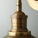 Antique Brass Finish Wall Lamp for Bedroom Decor