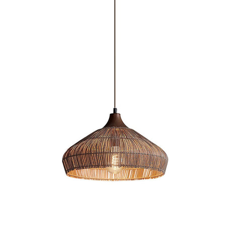LumaWeave Rattan Pendant – Natural Woven Lampshade