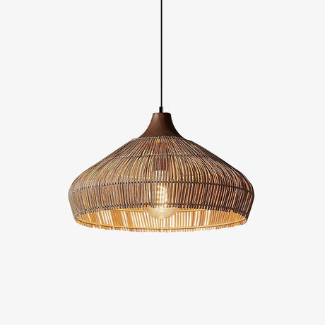 LumaWeave Hanging Lamp for Rustic and Coastal Interiors