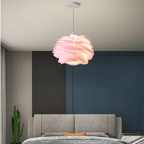 Glass Ceiling Light Floral Design for Living Room - OpalDwell