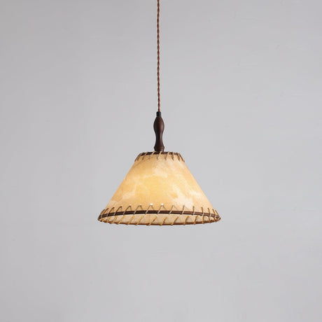 Wood Pendant Light Ambient Lighting View - OroDwell
