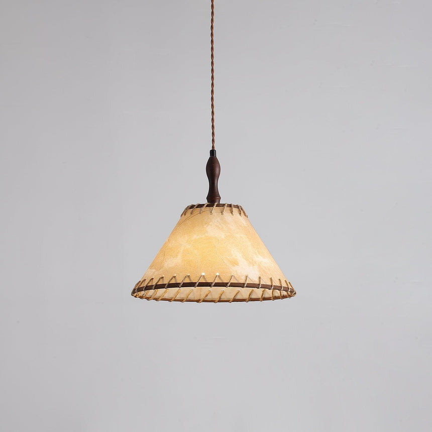 Wood Pendant Light Ambient Lighting View - OroDwell