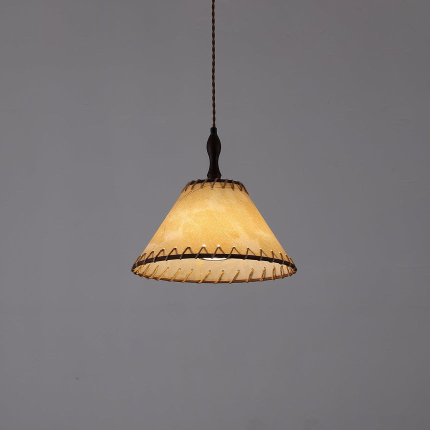 TimberLume Wood Pendant Light Close-Up Detail - OroDwell