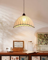 Wood Pendant Light Silhouette Detail View - OroDwell