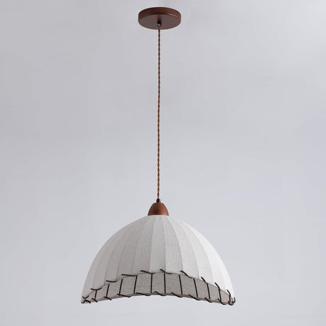 Wood Pendant Light Shade Close-Up - OroDwell